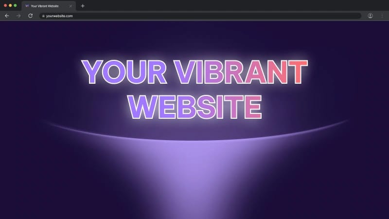 Illustration of the next website built by Vibrance Pixels