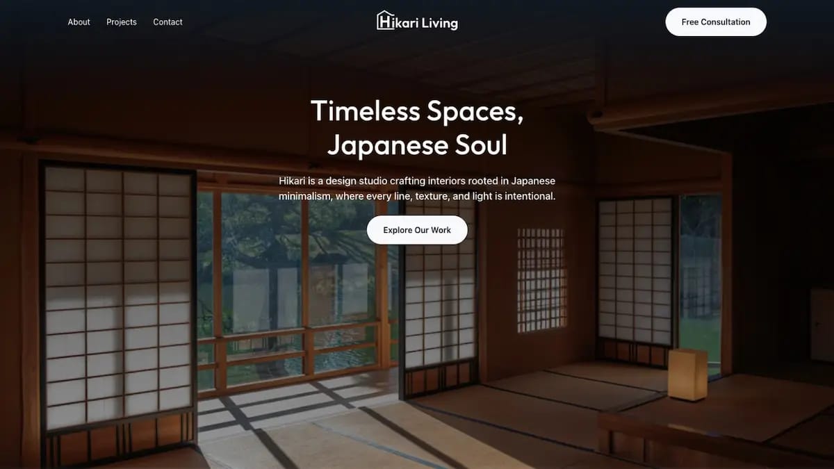 HikariLiving - Website designed and created by Vibrance Pixels