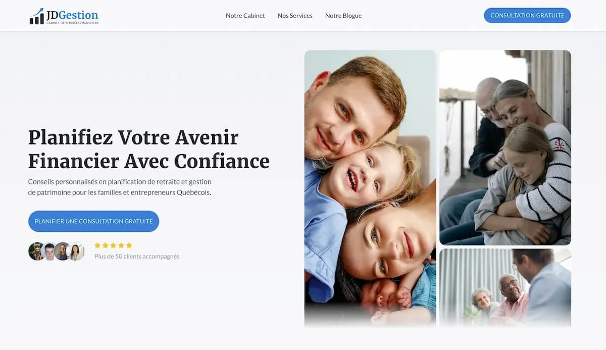 JDGestion - Website designed and created by Vibrance Pixels
